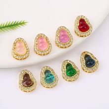 18K���J����ʯ΢��ʯ��ɫ��ͨ�׸���diy����������Ʒ���