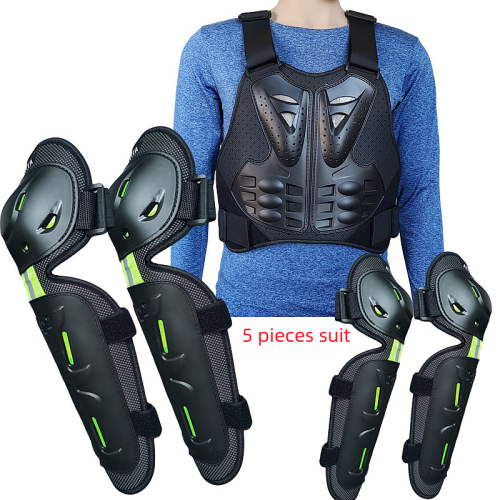 AYITE Off-road Motorcycle Riding Horse Protective Gear Rider Equipment 4-piece Set Protective Knee Elbow Leg Adjustable