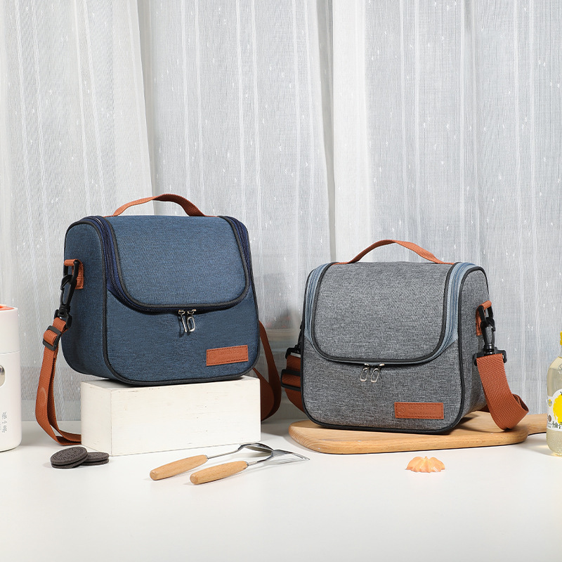 Popular Foreign Trade Portable Lunch Bag, Simple Crossbody Large Capacity Ice Preservation Cooler Bag, Insulated Bag, Thickened Insulated Bag Popular Foreign Trade Portable Lunch Bag, Simple Crossbody Large Capacity Ice Preservation Cooler Bag, Insulated Bag, Thickened Insulated Bag