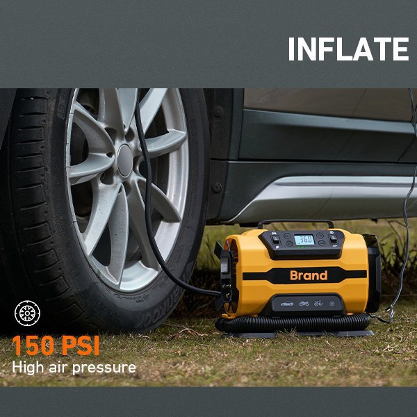 Car Air Pump, Portable Electric Air Pump, Multi-Function Power Bank, Digital Display Tire Pressure, Car Tire Air Pump