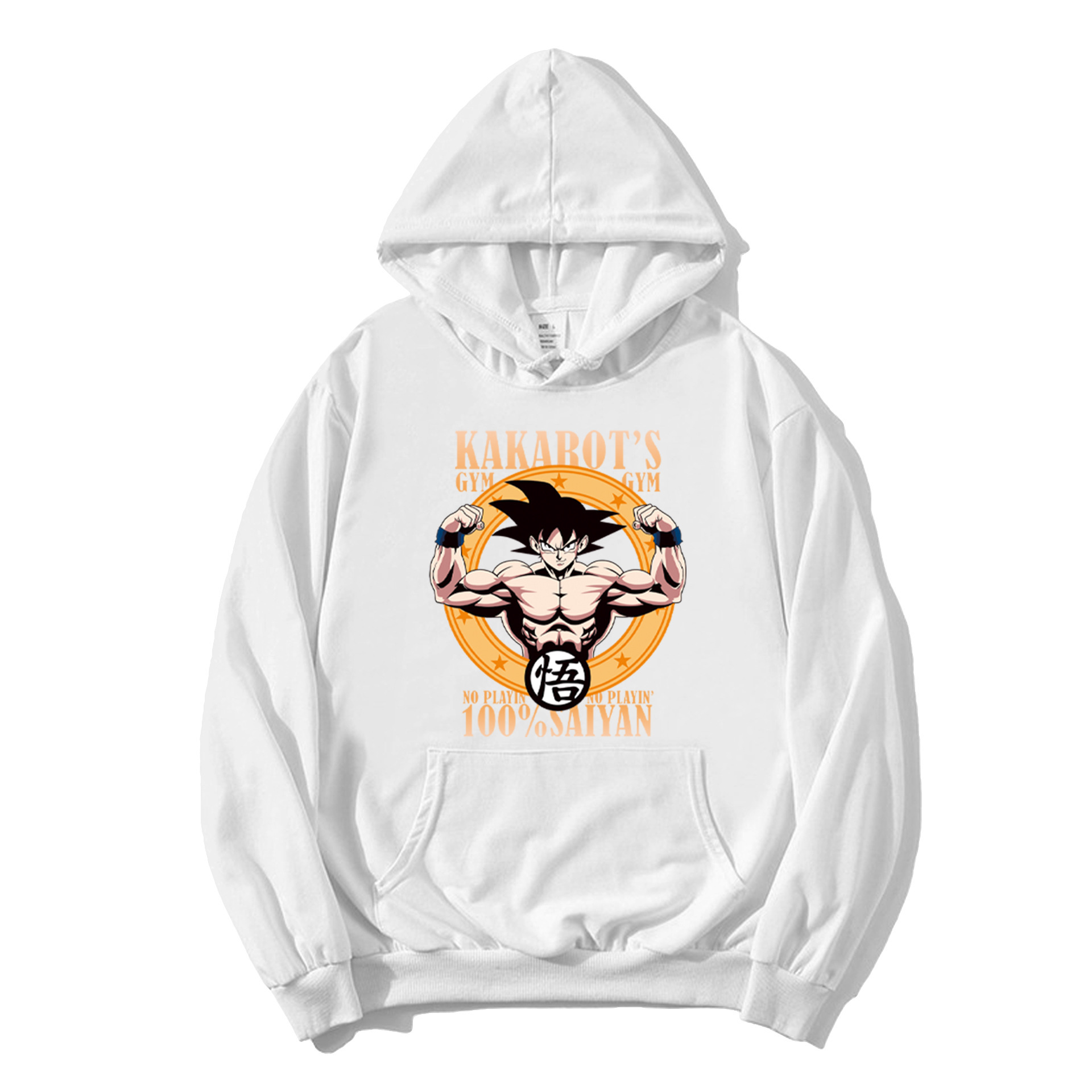 Anime Dragon Ball sudadera con capucha Wukong impresión periférica para hombres y mujeres tendencia tops sueltos pareja suéter chaqueta casual