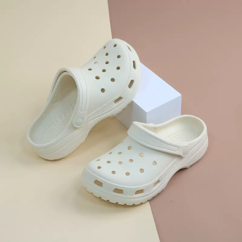 无标明星夏季EVA休闲洞洞鞋女防滑外穿拖鞋增高防臭户外情侣凉鞋