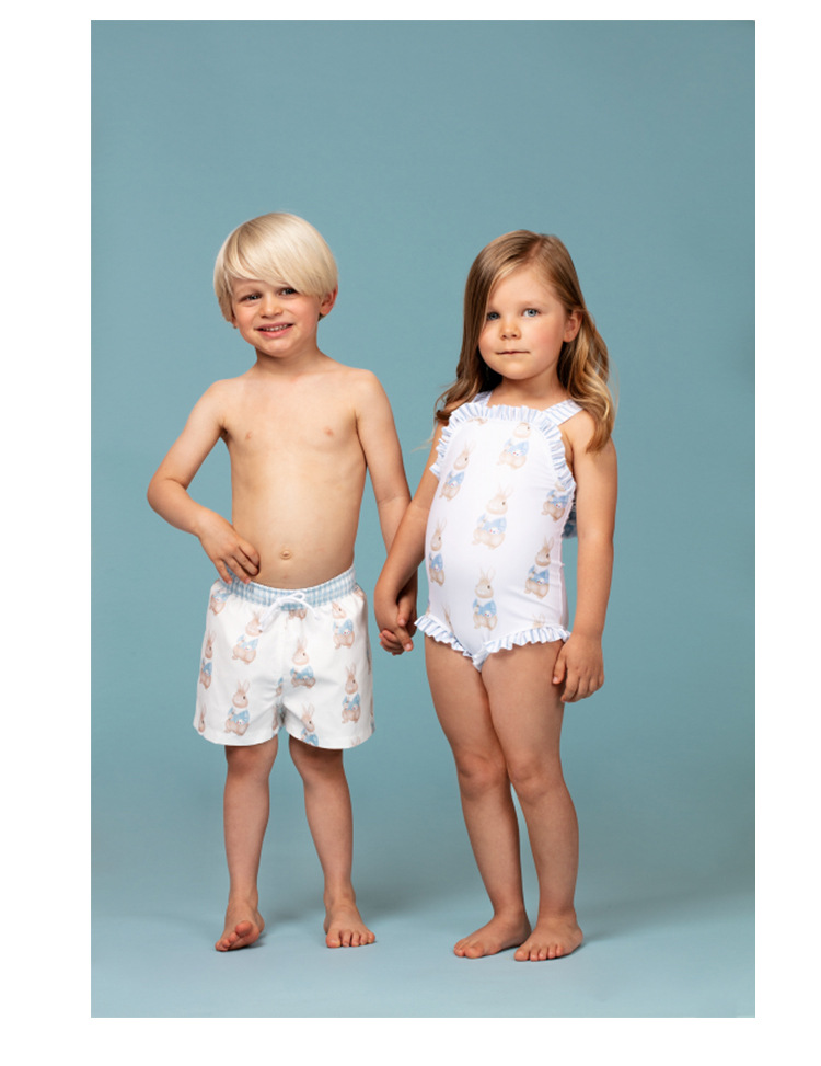 أطفال للجنسين كارتون قطعة واحدة ملابس سباحة للأطفال display picture 1