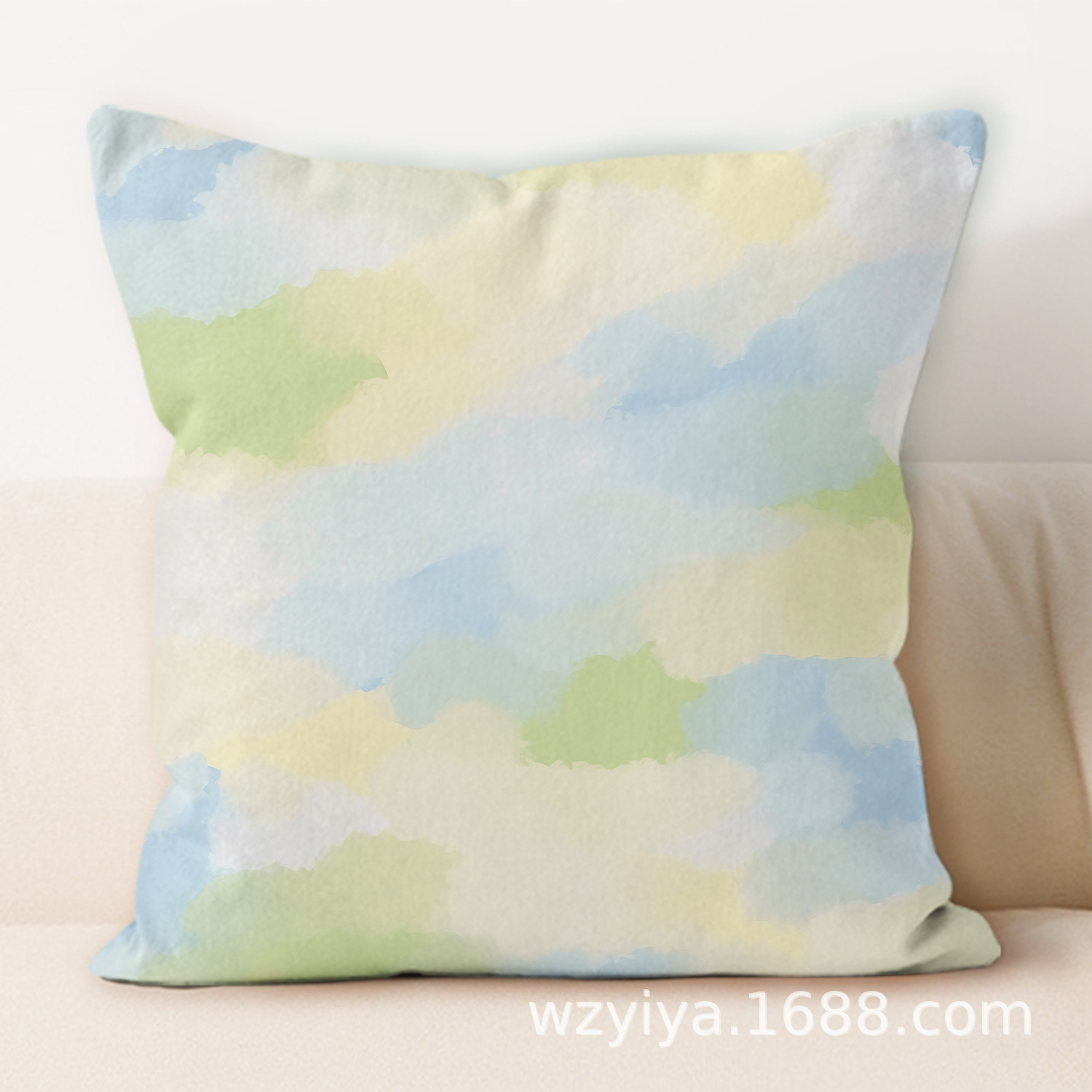 Colores de impresión de almohada de abrazo simple y moderna decoración de sofá de sala de estar almohada de cabecera desmontable cuadrada