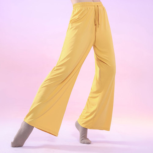 Modest Cloud Straight Leg Wide Leg High-Waist Tapered Drop Elastic Modern Dance Practice Pants Classical Dance Pants Yoga Pants