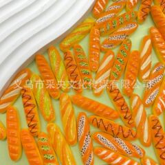 食玩 フランスパン DIY レジンアクセサリー クリーム接着剤 携帯電話ケース ごっこ遊び 小さなおもちゃ 漫画アクセサリー