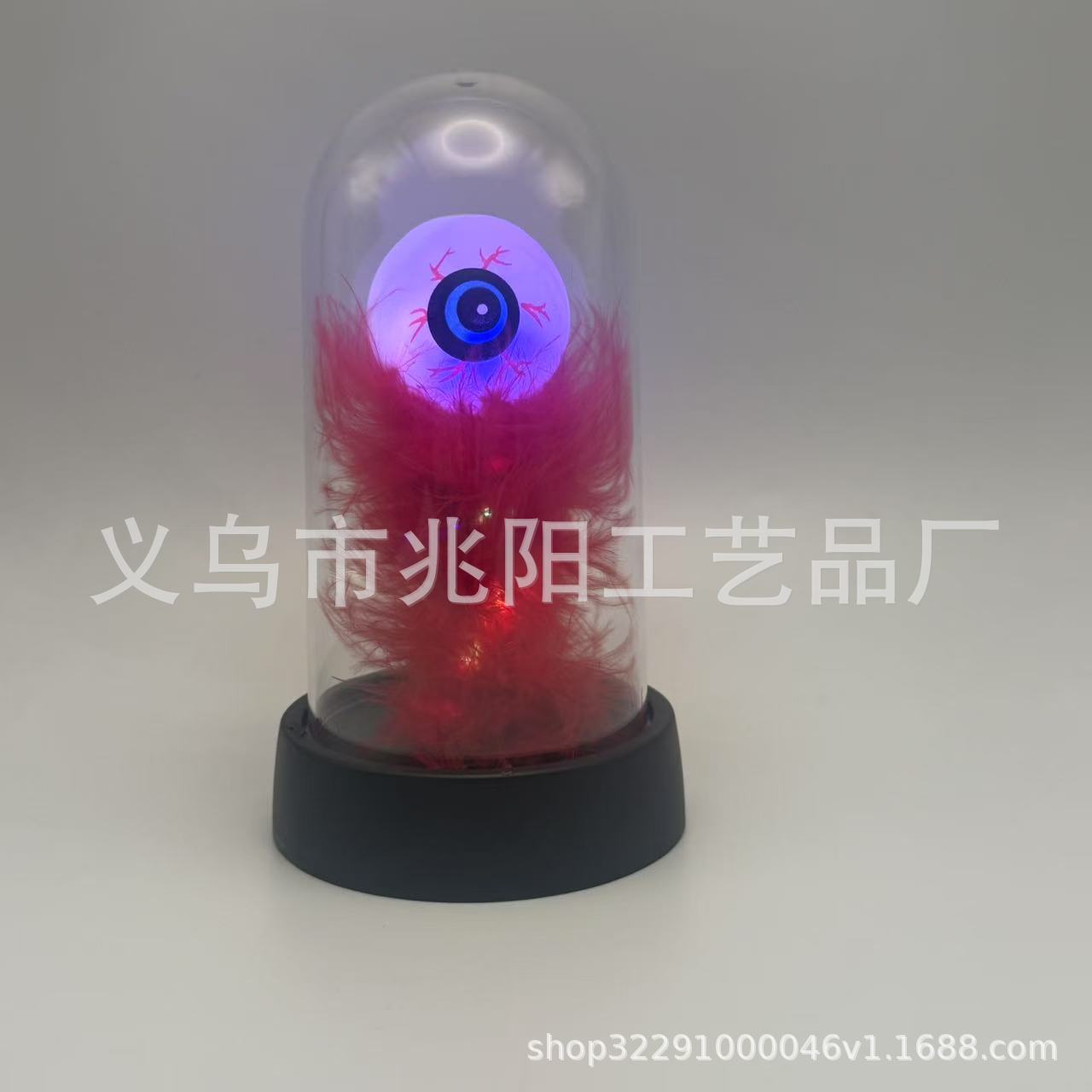 Fabricante de Halloween campana transparente LED luz nocturna decoración de ambiente adornos luminosos iluminan lindos fantasmas fantasmas