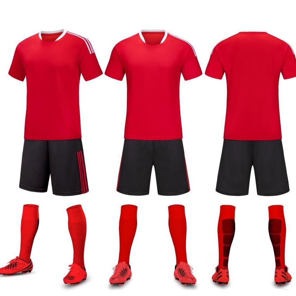Camiseta de fútbol para niños adultos de verano, camiseta de manga corta, traje de entrenamiento de secado rápido para estudiantes de primaria y secundaria, bordado imprimible 6106