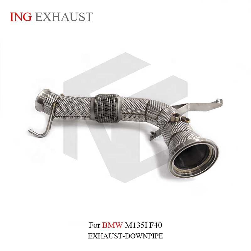 Suitable for BMW M135i F40 with hood stainless steel muffler exhaust system downpipe