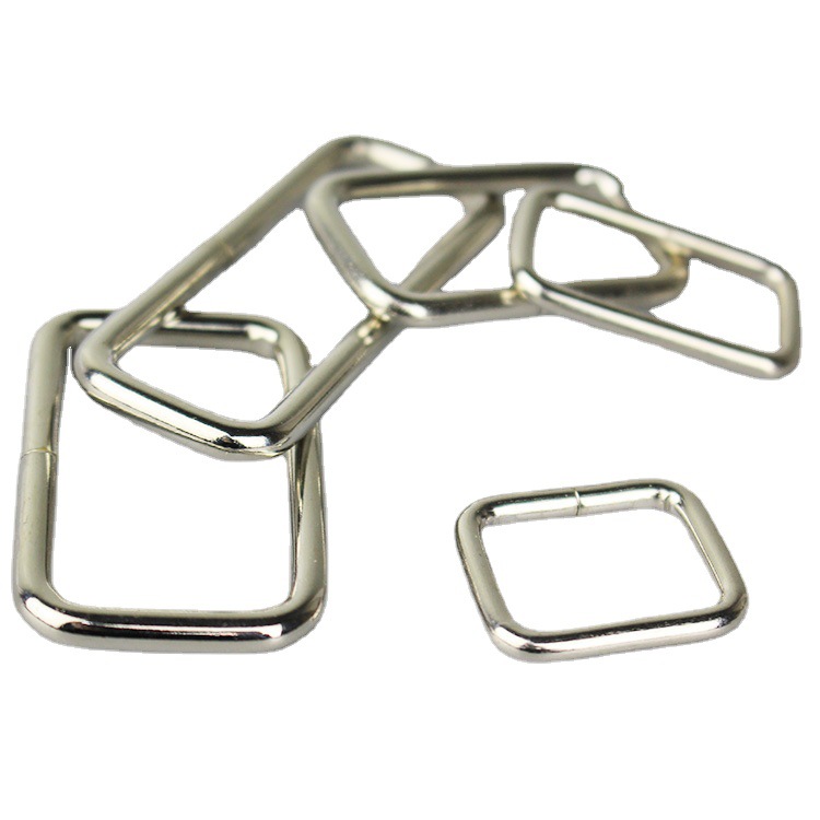 厂家现货直销五金配件 金属方扣 口子扣 方形铁线扣 箱包扣长方扣