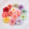 Handmade DIY simulation flower pine needle gold silk chrysanthemum insertion flower head chrysanthemum chrysanthemum flower scene arrangement flower ring material