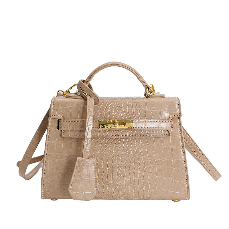 Bolso de mano caliente para mujeres 2025 nuevo estilo transfronterizo de alto nivel con patrón de cocodrilo lujoso y versátil bolso de hombro
