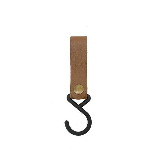 Portable outdoor hook camping S-shaped leather storage hook keychain PU buckle triangle storage rack hook