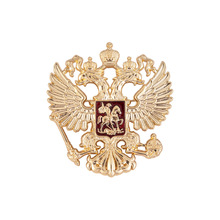 外贸俄罗斯双头鹰国徽章别针复古苏联勋章配饰骑士金属胸针