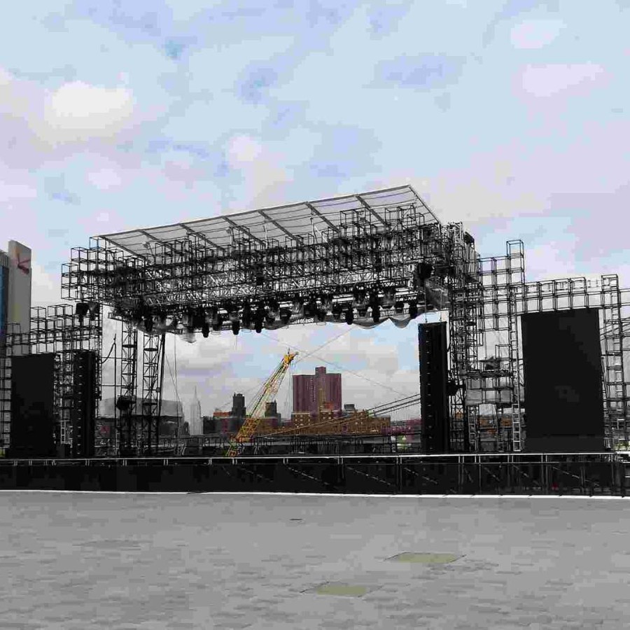 外贸创笙铝合金灯光架展会广告生产加工TUV SGS CE ISO欧标展示架