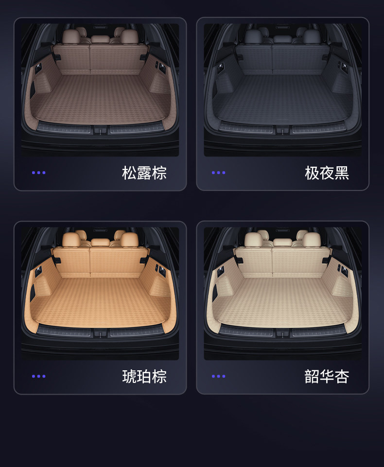 Suitable for 26 Models of Aito M7 Trunk Mats, Full Coverage for 22-25 Models of Smart Driving Four-Wheel Drive 5-Seater and 6-Seater Trunk Mats