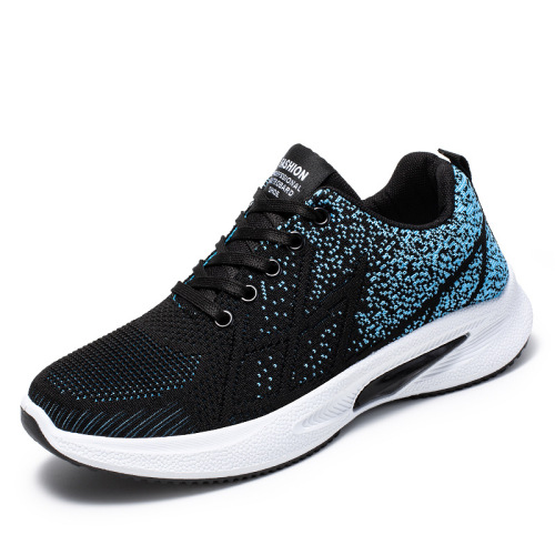 Men's New Sports Shoes, Soft Sole, Comfortable Running Shoes, Breathable Flyknit, Foreign Trade Cross-border Sports Casual Shoes