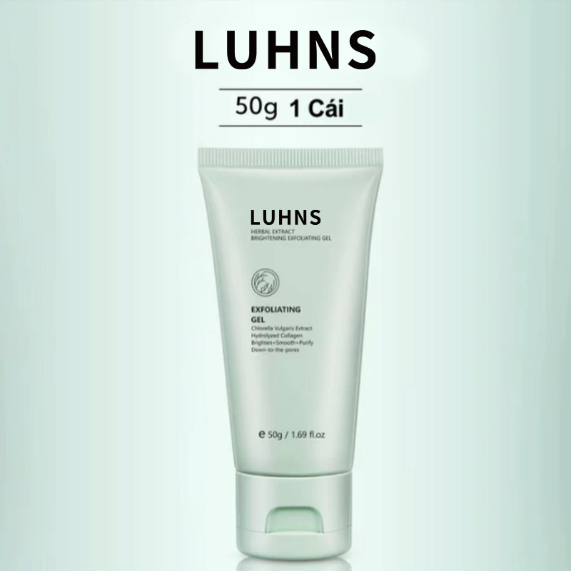 Травяной exfoliating гель, мягкое осветляющее и питательное очищение, 50 г