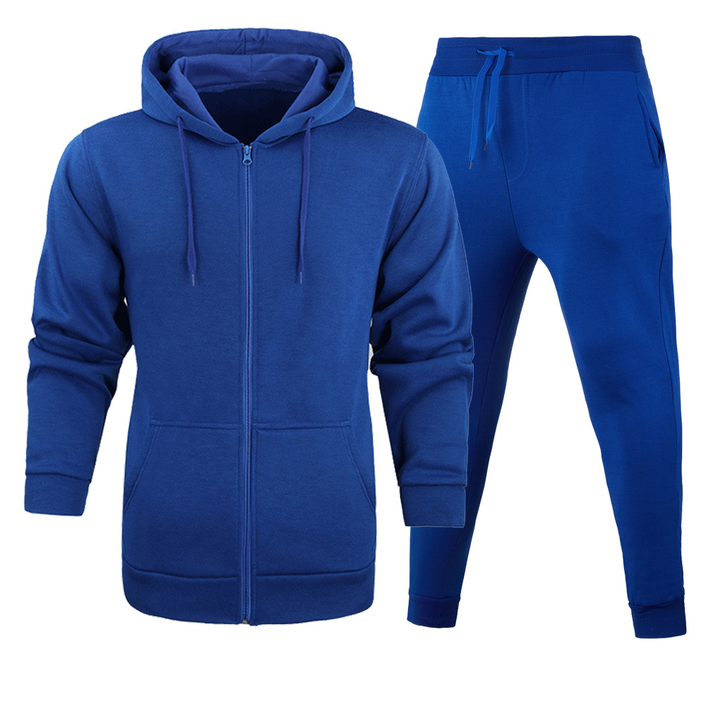 Herren Kapuzenpullover Und Jogginghosen Set Aus Flanellstoff_voghion.com
