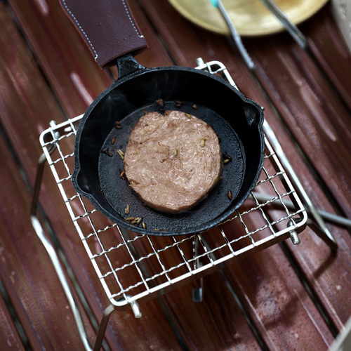 Outdoor stainless steel stove head bracket portable barbecue grill grid bracket grill pan bracket grill mesh small delivery bag