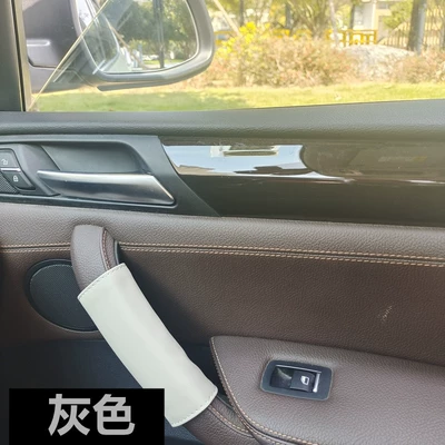 Sürətlər qutusu və əl tormozu başlıqları Wear-Resistant Scratch Protective Cover, Nappa - 1-piece-of-nappa-leather-door-handle-gloves-13x17-gray