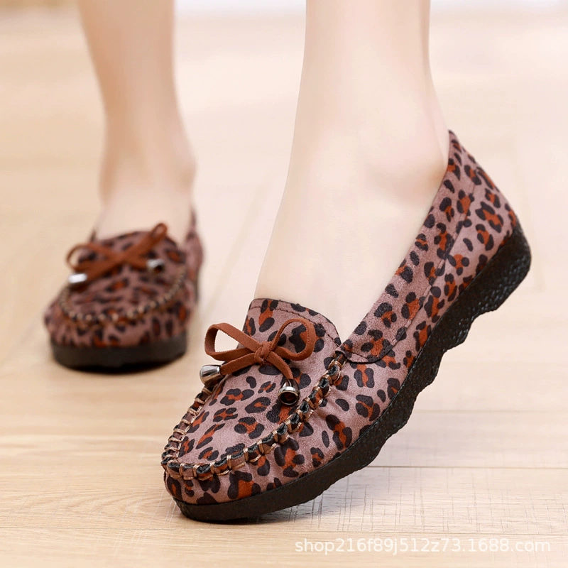 Весной и осенью Тканевая обувь Old Beijing Женская обувь на плоской подошве Черные одиночные туфли на плоской подошве Повседневная рабочая обувь Обувь для беременных женщин Обувь для мам Bean Shoes