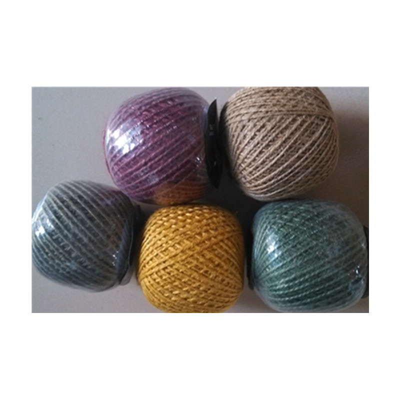 厂家供应麻彩色麻绳diy手工园林麻线装饰及家居窗帘绳