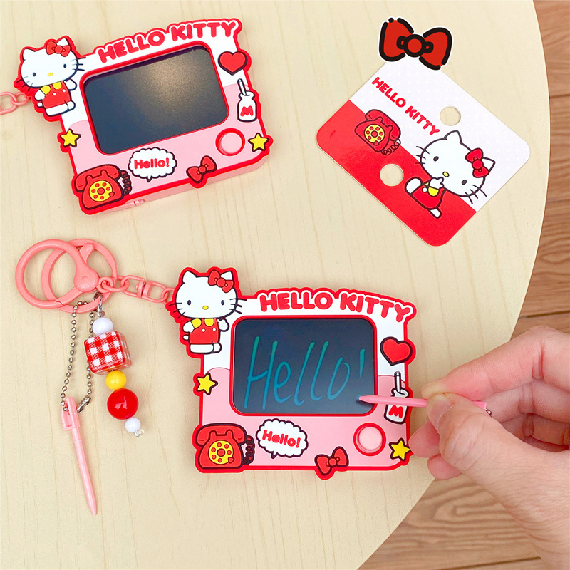正版helloKitty挂件涂鸦画板玩具钥匙扣2025年新款书包挂饰小饰品|undefined
