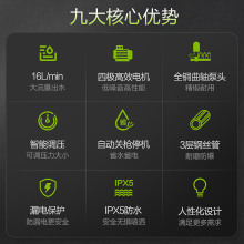 绿田W29勇士220V2500W绿霸商用清洗机大功率工业洗车机高压清W18