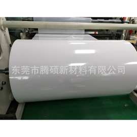 哑白单面高粘膜材料亮白单面胶卷材亚白双面高粘耐温膜PET高粘膜