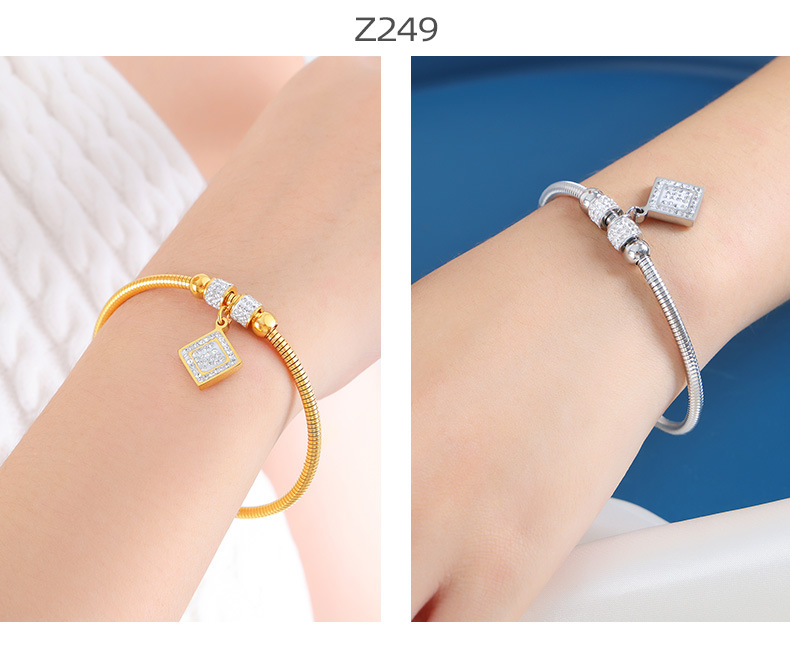 Pendant Bracelet Set Magnetic Attraction Titanium Steel Bangles_voghion.com