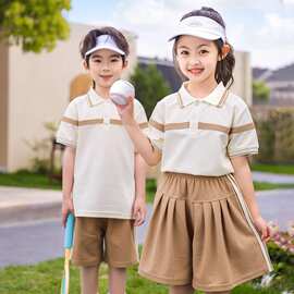 班服小学生夏季套装幼儿园园服夏装儿童夏款短袖一年级运动会校服
