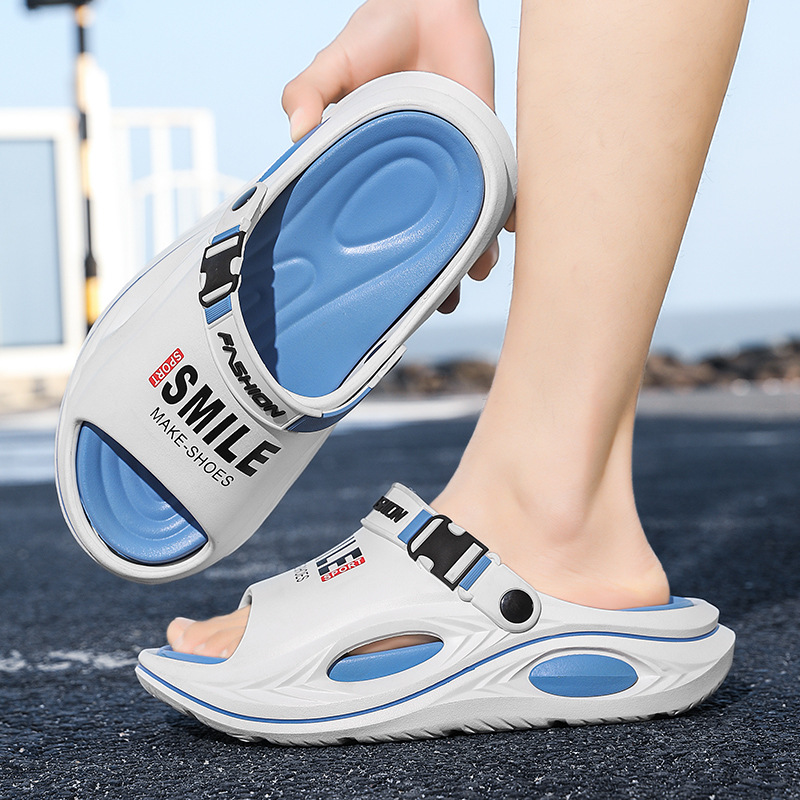 Sandals Men's Summer New Thick Sole Outer Wear Beach Shoes Non-slip Wear-resistant Dual-purpose Outdoor Casual Sports Sandals