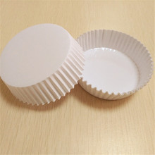 厂家直供食品级110克白色淋膜纸大号圆形蛋糕纸杯 烘焙面包纸杯