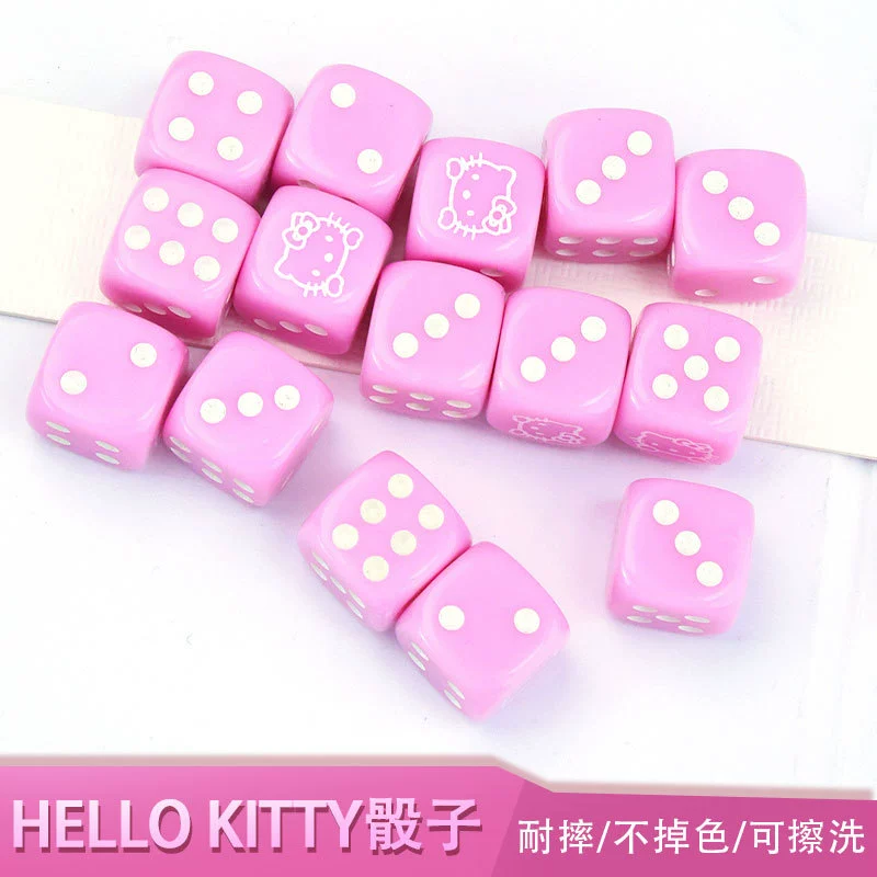 16 мм розовый кит-кот-кости игры развлечения сито печати