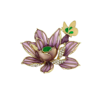 Plant-Themed Brooch, Suitable for Cheongsam — Yaxa sancaqları