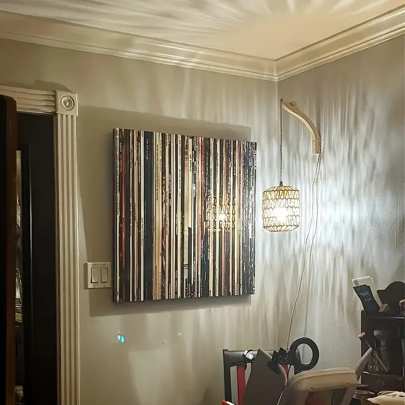 Retro estilo japonés cama de bambú lámpara de pared de cabeza comedor lámpara de vidana dormitorio de madera granja rural interior lámpara de pared de fondo