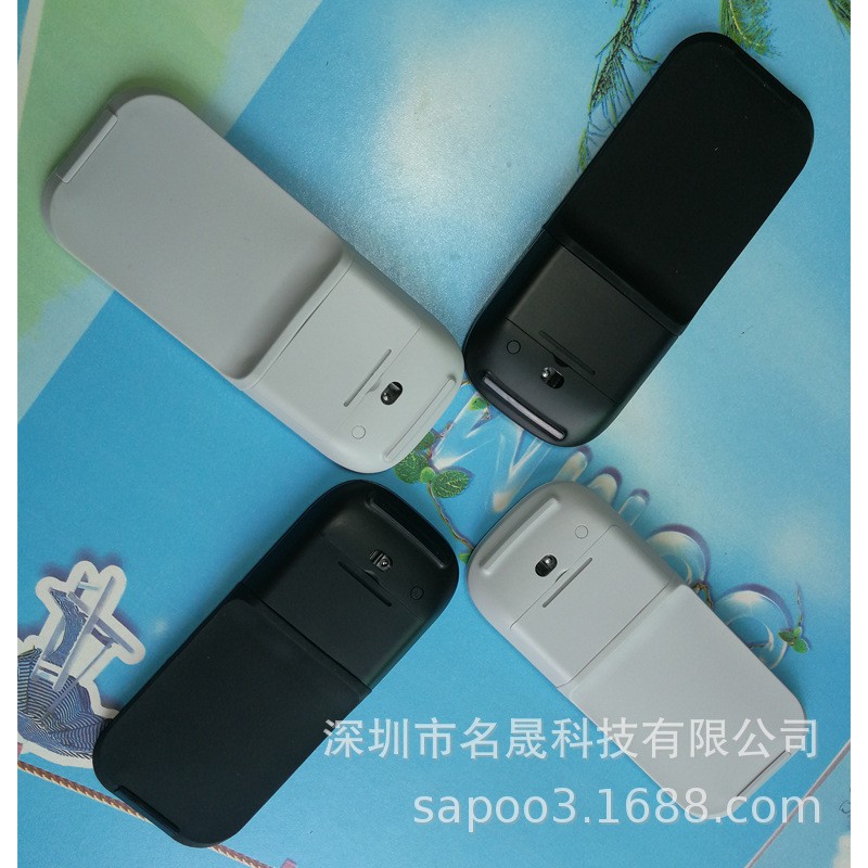 Fabricantes nuevo mudo 4,0 para Mac Microsoft ARC luz y delgado láser inalámbrico táctil plegable Bluetooth ratón