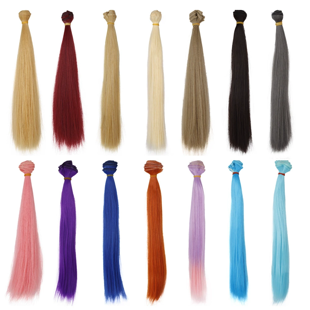 BJD doll wigs of Kerri modified fake hair high temperature wire DIY straight hair exhaust 30cm