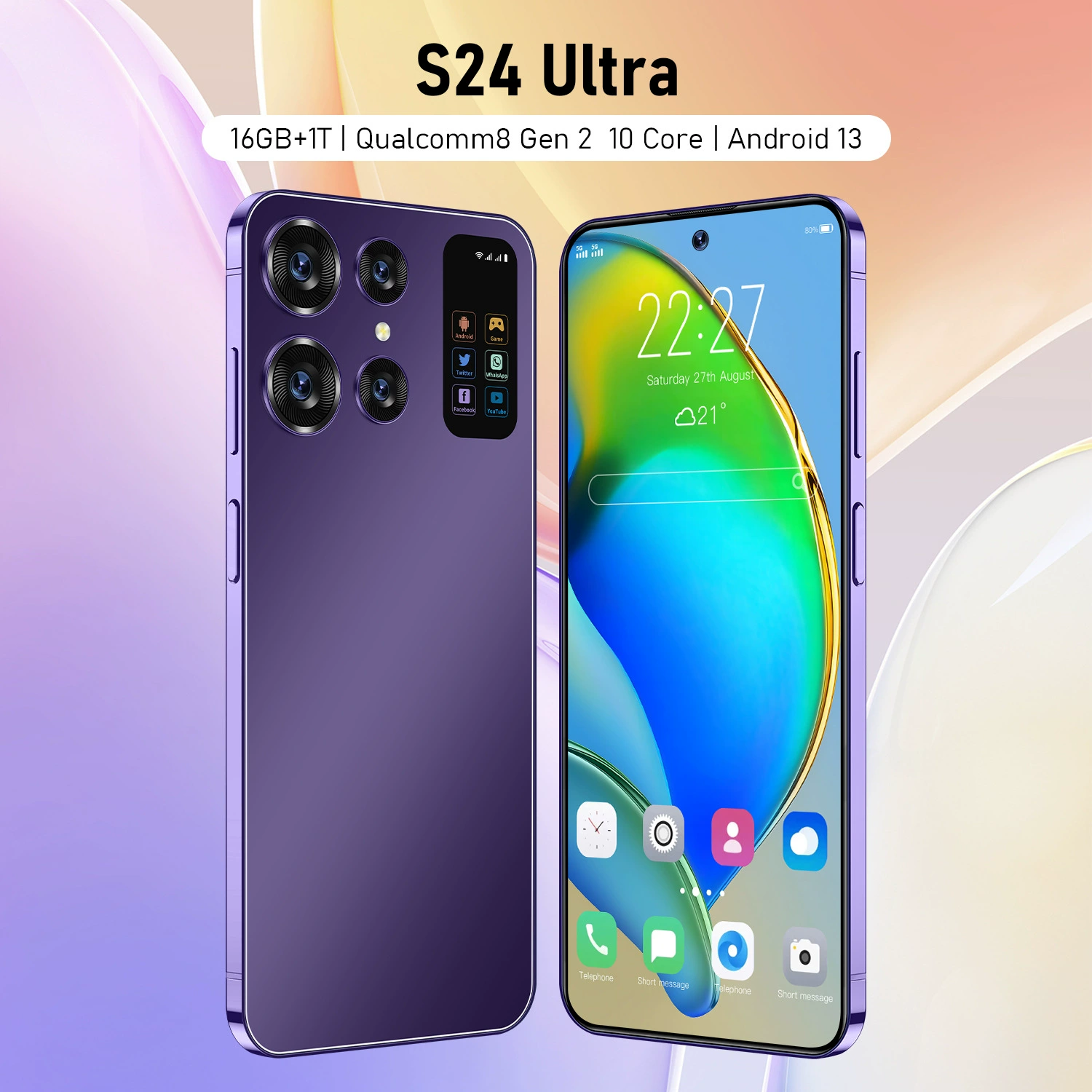 Spot S24ULTRA кросс-бордер мобильный телефон 16+1ТБ большой памяти 4Г всё-в-одном фабрика внешняя торговля кросс-бордер смартфон