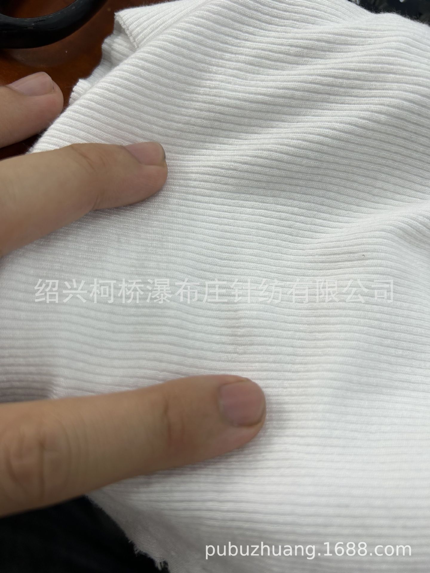 销售针织95%人棉5%氨纶印花2X2罗文布 高档睡衣面料 38寸宽幅罗文