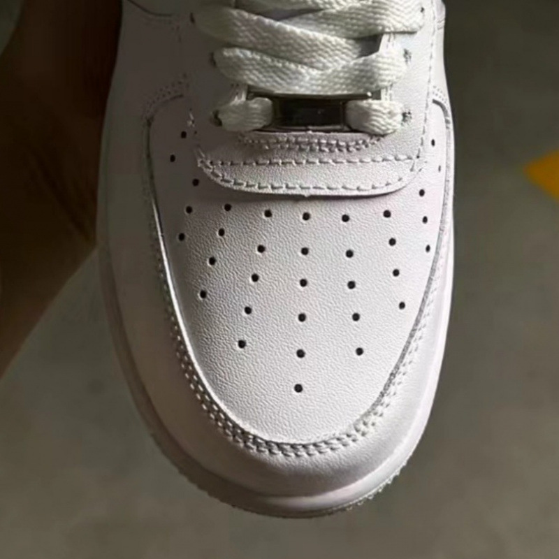 莆田靴 AF1 ハイバージョン第一層革エアフォースワンカジュアルスニーカー男性と女性のためのオールシーズン白靴工場直販|undefined