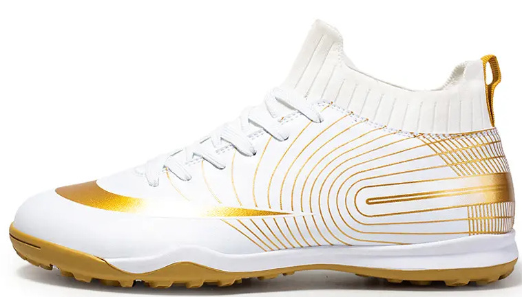 2022 transfronterizo más el tamaño Nuevo FGTF transpirable de los hombres de alta superior de uñas largas y cortas zapatos de fútbol zapatos de entrenamiento de hierba zapatos de fútbol