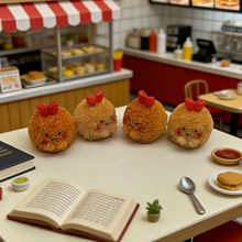 快餐店炸鸡模型仿真食玩微景观场景摆件diy钥匙扣发夹饰品配件