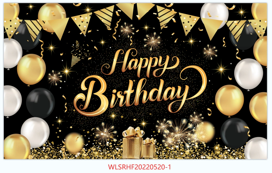 Новый день рождения фон ткань 100D День рождения 18 21 30 40 50 60 лет