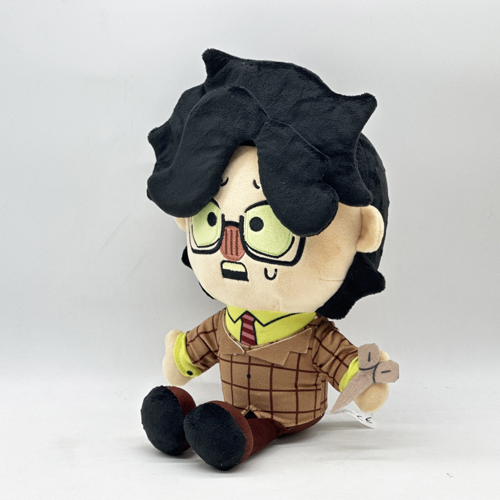 Cruzar a fronteira novo Rody Dead Plate pelúcia menino de cabelos castanhos jogo morto prato brinquedo de pelúcia boneca_voghion.com