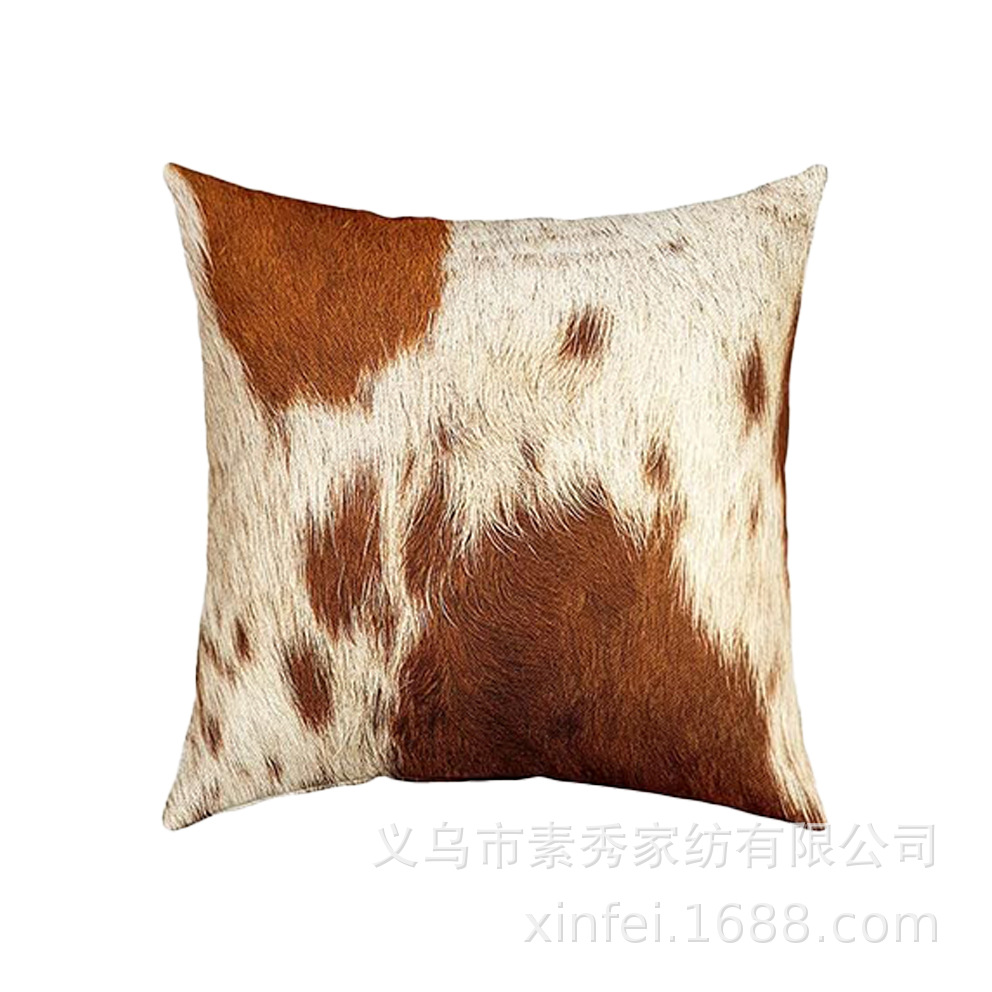 Transfronterizo amazónico Xiyin yak highland ganado animal sofá sala de estar respaldo decoración almohada abraza almohada cubierta de cojín image 20