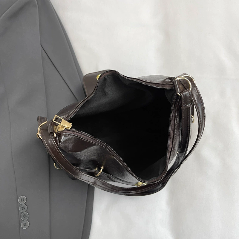 Retro capacious backpack, shoulder bag, Korean style, city style