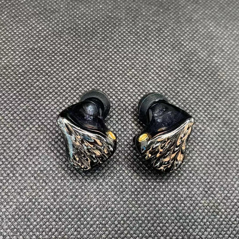 Ring iron combination electrostatic earphone in-ear monitor hifi resin painted private model multi-unit earphone