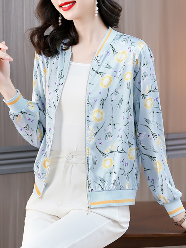 Baseball Uniform Short Outwear Women's Clothing Summer 2023 New Spring & Fall Small Jacket Fashionable Thin Top